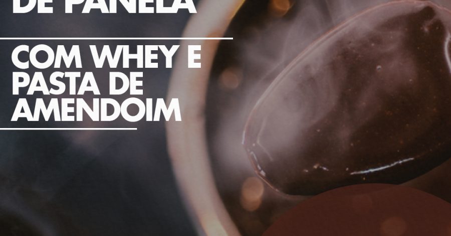 Brigadeiro de panela com whey e pasta de amendoim